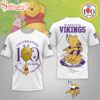 Minnesota Vikings NFL Winnie The Pooh 100th Anniversary 3D Shirt For Fans