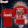 Minnesota Vikings Scooby-Doo Red Friday Military 3D T-Shirt