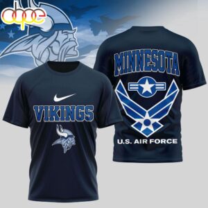 Minnesota Vikings U.S.Air Force 3D T-Shirt