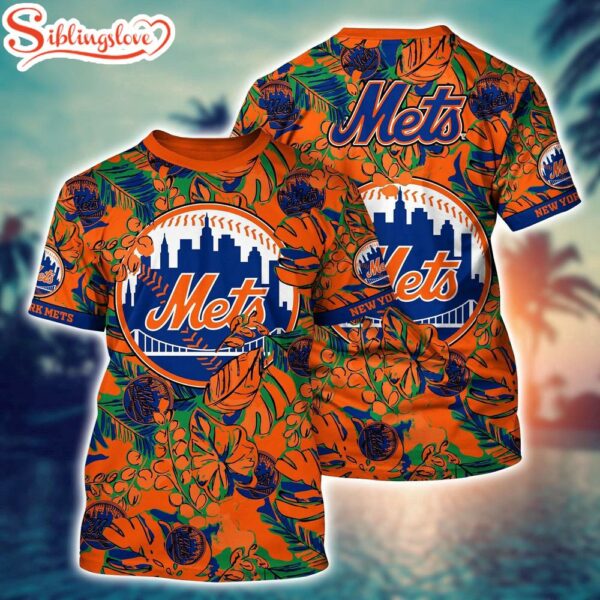 MLB New York Mets All Over Print T-Shirt Sleek Baseball Vibes For Fans Baseball