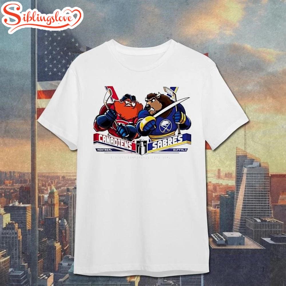 Montreal Canadiens Vs Buffalo SabresUnisex T-Shirt 1 Montreal Canadiens Vs Buffalo SabresUnisex T-Shirt