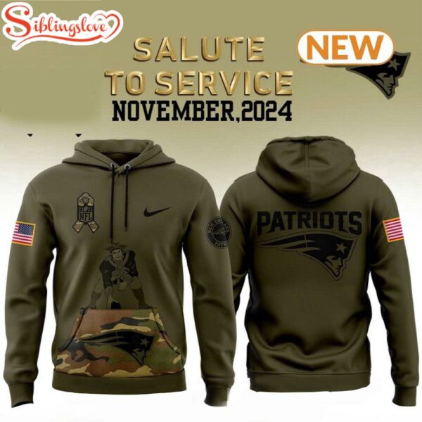 New England Patriots Camo Military Hoodie Shirt 3D Print