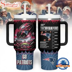 New England Patriots Champion Tumbler 40Oz With Handle
