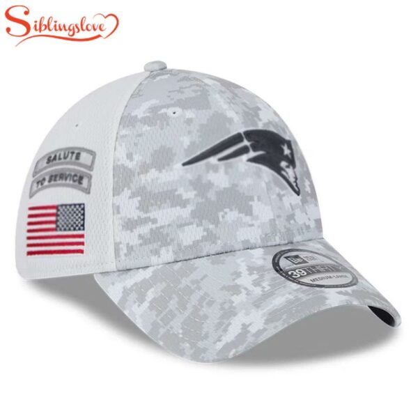 New England Patriots NFL Salute To Service 39THIRTY Flex Fit Baseball Cap Print
