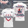 New England Patriots NFL Teacher Honor 3D T-Shirt