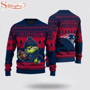 New England Patriots NFL The Grinch Ugly Christmas Sweater
