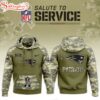 New England Patriots Salute to Service Hoodie 3D Shirt