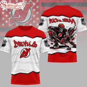 New Jersey Devils NHL Puck Yeah 3D T-Shirt