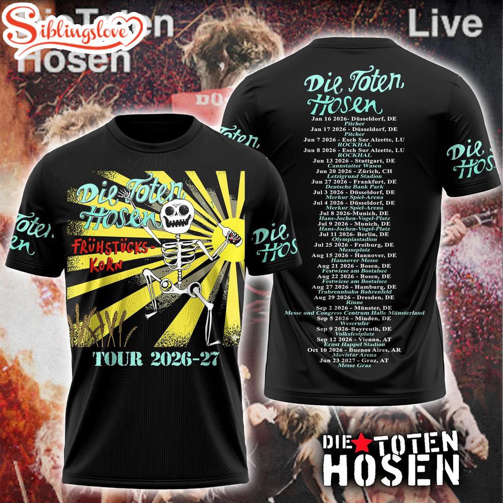New Limited Edition Die Toten Hosen 3D Shirt For Fans New Limited Edition Die Toten Hosen 3D Shirt For Fans