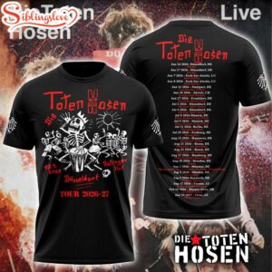 New Limited Edition Die Toten Hosen Tour 3D Shirt For Fans