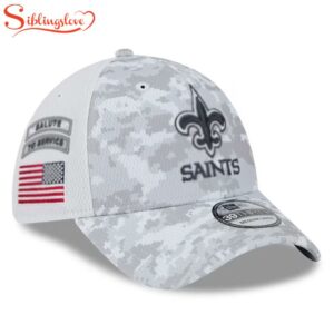 New Orleans Saints NFL Salute To Service 39THIRTY Flex Fit Baseball Cap Print
