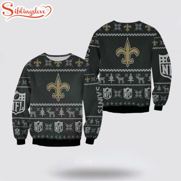 New Orleans Saints Team Ugly Christmas Sweater
