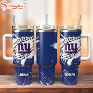 New York Giants Football Nfl Tumbler 40Oz With Handle Gift For Fans