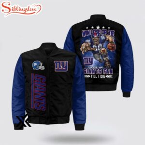New York Giants Mascot Bomber Jacket For Fans