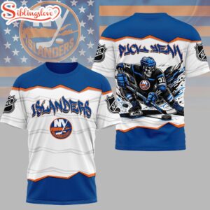 New York Islanders NHL Puck Yeah 3D T-Shirt