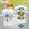 New York Jets NFL Winnie The Pooh 100th Anniversary 3D Shirt For Fans
