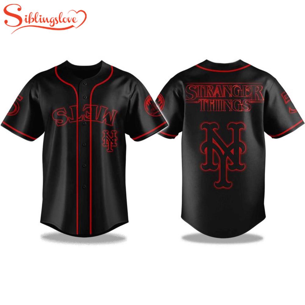 New York Mets Stranger Things 2025 Baseball Jersey New York Mets Stranger Things 2025 Baseball Jersey