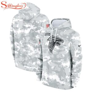 NFL Atlanta Falcons Salute To Service Camo 3D Hoodie