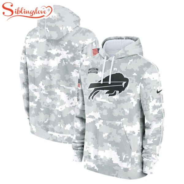 NFL Buffalo Bills Salute To Service Camo 3D Hoodie