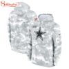 NFL Dallas Cowboys Salute To Service Camo 3D Hoodie