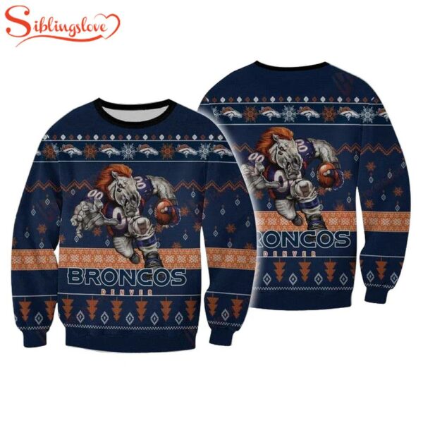 Nfl Denver Broncos Player Ugly Christmas Sweater