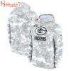 NFL Green Bay Packers Salute To Service Camo 3D Hoodie