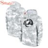 NFL Los Angeles Rams Salute To Service Camo 3D Hoodie