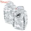 NFL Miami Dolphins Salute To Service Camo 3D Hoodie
