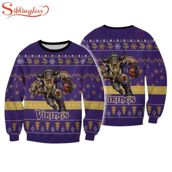 Nfl Minnesota Vikings Player Ugly Christmas Sweater