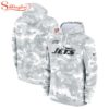 NFL New York Jets Salute To Service Camo 3D Hoodie