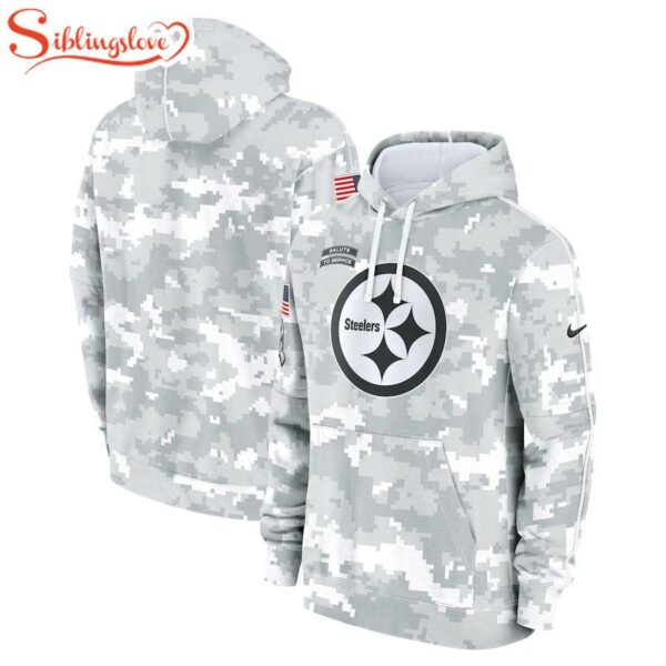 NFL Pittsburgh Steelers Salute To Service Camo 3D Hoodie