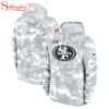 NFL San Francisco 49ers Salute To Service Camo 3D Hoodie