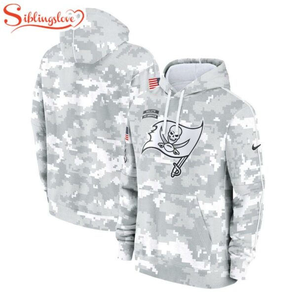 NFL Tampa Bay Buccaneers Salute To Service Camo 3D Hoodie