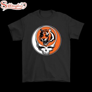NFL Team Cincinnati Bengals x Grateful Dead Logo Band T-Shirt For Fans