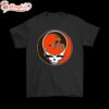 NFL Team Cleveland Browns x Grateful Dead Logo Band T-Shirt For Fans