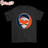 NFL Team Denver Broncos x Grateful Dead Logo Band T-shirt For Fans