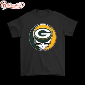 NFL Team Green Bay Packers x Grateful Dead Logo Band T-Shirt For Fans