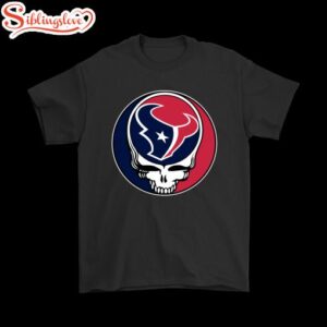 NFL Team Houston Texans x Grateful Dead Logo Band T-Shirt For Fans