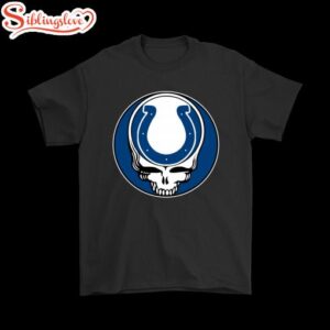 NFL Team Indianapolis Colts x Grateful Dead Logo Band T-Shirt For Fans