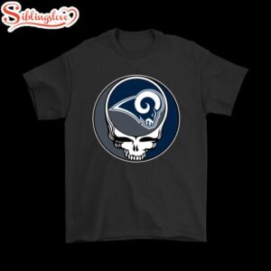 NFL Team Los Angeles Rams x Grateful Dead Logo Band T-Shirt For Fans