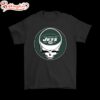 NFL Team New York Jets x Grateful Dead Logo Band T-shirt For Fans