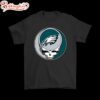 NFL Team Philadelphia Eagles x Grateful Dead Logo Band T-Shirt For Fans