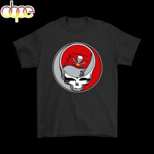 NFL Team Tampa Bay Buccaneers x Grateful Dead Logo Band T-Shirt For Fans