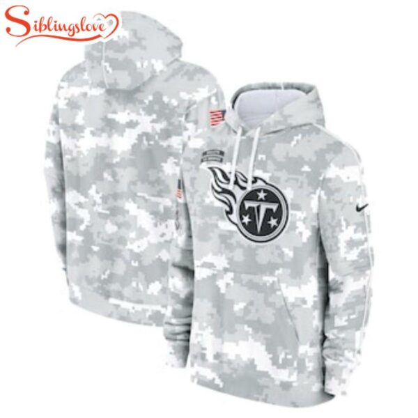 NFL Tennessee Titans Salute To Service Camo 3D Hoodie