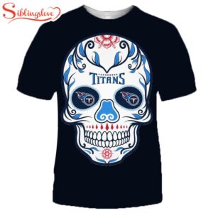 NFL Tennessee Titans T-shirt cool skull for fans