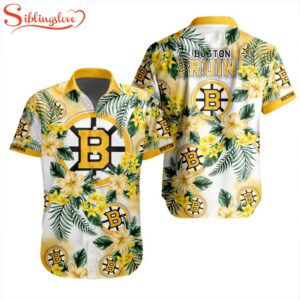 NHL Boston Bruins Flowers Hawaiian Shirts For Fans