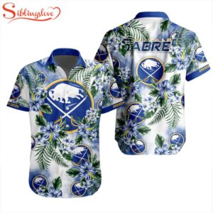 NHL Buffalo Sabres Flowers Hawaiian Shirts For Fans