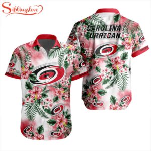 NHL Carolina Hurricanes Flowers Hawaiian Shirts For Fans
