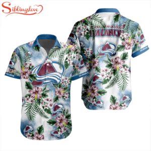 NHL Colorado Avalanche Flowers Hawaiian Shirts For Fans