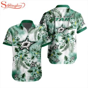NHL Dallas Stars Flowers Hawaiian Shirts For Fans